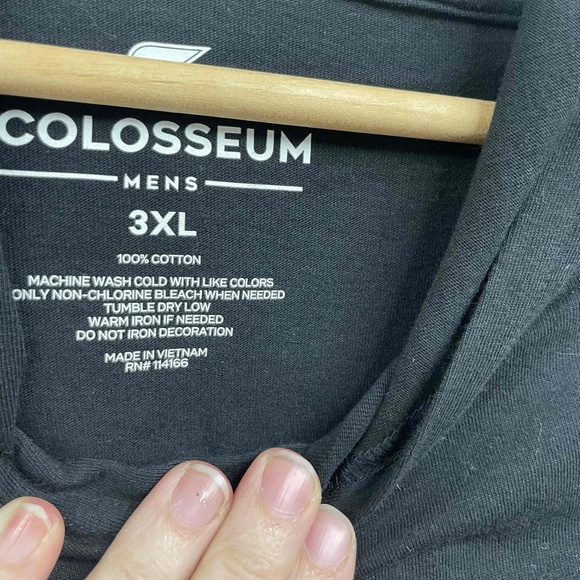 NWT Oklahoma State Cowboys OSU  Colosseum Black  Long Sleeve Pullover Hoodie 3X - Picture 5 of 10